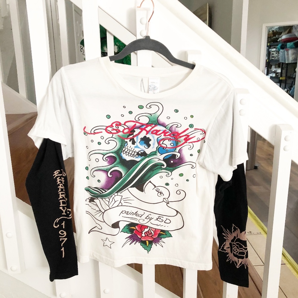 Kid's Ed Hardy Vintage Long Sleeve T Shirt